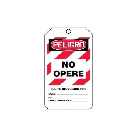 Accuform Danger, RP-Plastic, 3-1/4 in Width, 3/8 in Height, , 25 PK SHMLT409CTP